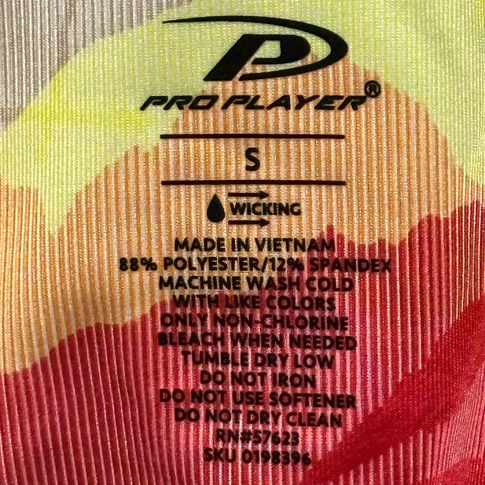 Pro Player Multicolor Racerback crop top - Picture 4 of 4